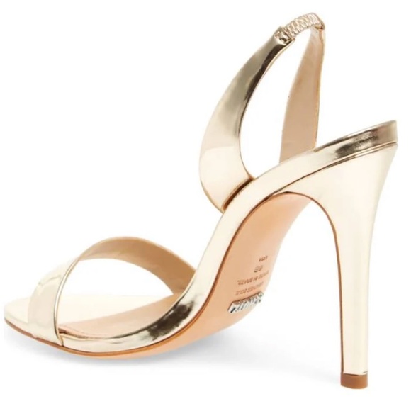 New Schutz Luriane gold heel sandal 9.5 - Picture 3 of 6